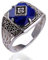 The Vampire Diaries Caroline Forbes Daylight Ring Retro Blue Lapi Ehering Verlobungsring US-Größe, 43