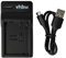 vhbw Chargeur de Batterie USB Compatible avec Panasonic Lumix DMC-GX8 caméra, DSLR, Action-cam - Chargeur
