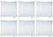 Merino® Sofakissen 40x40cm - 6er Set - Hypoallergenes, Flauschiges Kopfkissen - Kissenfüllung für Bett und Sofa, mit praktischem Reißverschluss - Weiche Innenkissen perfekt als Kissen und Dekokissen