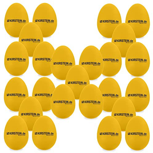 Set de 50 Kirstein ES-10Y Egg Shaker amarillo, pesado