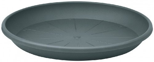 Geli Thermo Plastic Cylindro Soucoupe ronde en plastique pour pot de fleurs 21 cm anthrazit 38