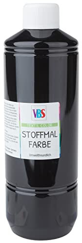 VBS Stoffmalfarbe, 500 ml Schwarz