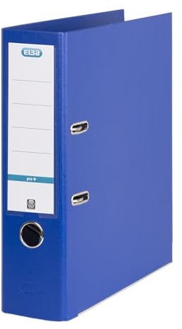Elba Premium Akten-Ordner A4, smart Pro plus, 8 cm breit, Kunststoff Ordner, blau, 1 Stück