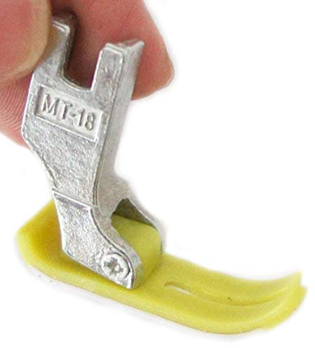 HAND MT-18 Pied téflon pour machine à coudre industrielle Extra fin/précis Compatible avec modèles Brother, Singer, Juki Idéal pour une utilisation professionnelle