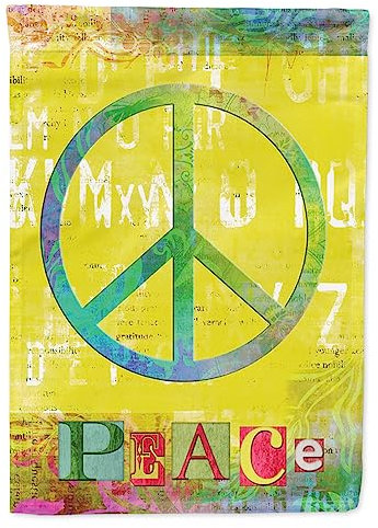 Caroline 's Treasures sb3101gf Artsy Peace Flagge, klein, multicolor