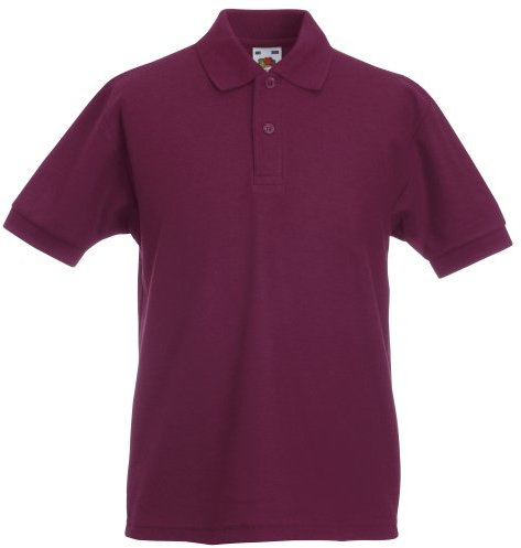 Fruit of the Loom Boys' Shirt multicolour Burgundy 7-8 Years
