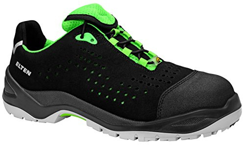 ELTEN Impulse Green Low ESD S1PS | Sicherheitsschuhe für Damen & Herren, Kunststoffkappe, leicht, atmungsaktiv, Gr. 44