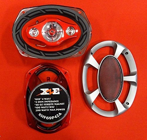 Altavoces elípticos para coche, 6 x 9 pulgadas (15 x 23 cm), potencia 200 W, art. XHF69P42A