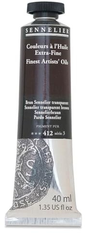 Sennelier Artists' Oil Color, 40ml Tube, Sennelier Transparent Brown S3
