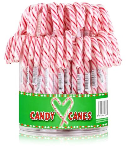 Hamlet Candy canes rouge et blanc tubo de 72