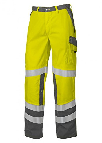 BP 2010-845-8653-64n Arbeitshosen, mit elastischem Rückenteil, 270,00 g/m² Stoffmischung, Warngelb/dunkelgrau, 64n