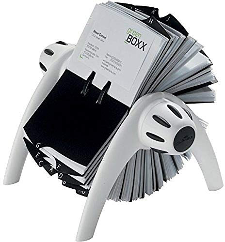 Durable Rollkartei Visifix Flip Vegas, für 400 Visitenkarten, Register A-Z, weiß, 241702