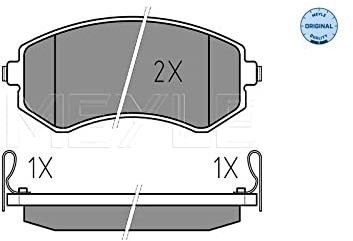 Meyle 025 235 0216/W Brake Pad Set, disc brake