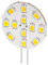 3er Set LED Einbaustrahler 2 W Sockel G4, ersetzt 22 W, 190 Lumen kalt-weißes Licht mit 6200 K