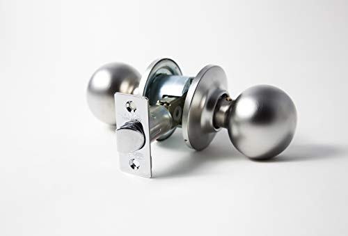 tesa Assa Abloy Kugelgriff Set für Türen matt chrom Funktion 01 Anti-Animiert 3901U0CM