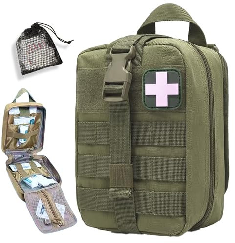 ORCA Tactical Rip-Away IFAK Trauma-Kit Tasche – Erste-Hilfe-Set Tasche, leer, Molle Medizinische Tasche, Militärqualität 600D Polyester, Dual YKK Reißverschlüsse, langlebig für EMT, Polizei