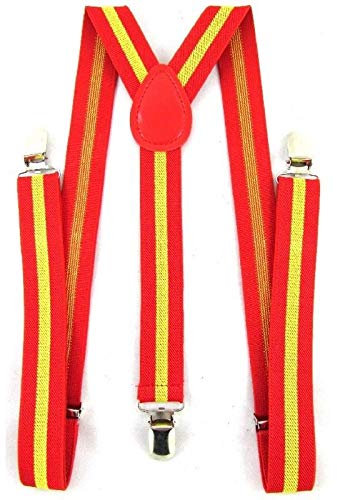 LIRIO Tirantes Bandera de España. Ajustables. Anchura: 25 mm. Moda y glamour con los colores de la bandera de España.
