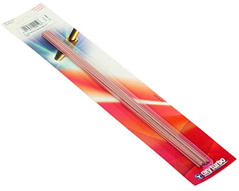 LEGA O METALLI D'APPORTO BARRETTE LEGA RAME 93% FOSFORO 7% SALDATURA CANNELLO BLISTER DI 10PZ L=30CM