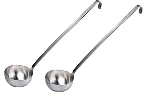 2x Schöpfkelle/Suppenkelle/Schöpflöffel/Suppenlöffel 0,5 l | Ø 12 cm, 52 cm lang