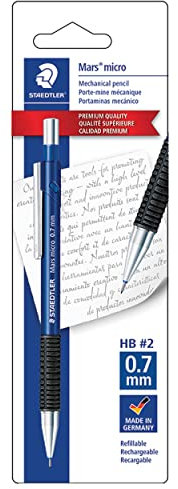 STAEDTLER Mars Micro 775 Druckbleistift, 0,7 mm + 12 Minenminen, 77507BK