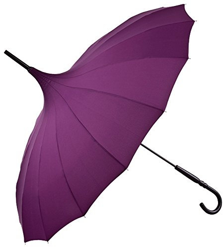 VON LILIENFELD Regenschirm Damen Sonnenschirm Brautschirm Hochzeitsschirm Pagode Cécile violett