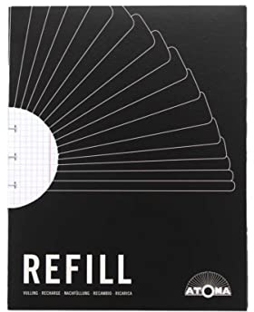 ATOMA Notizbuchsystem - Nachfüllpack - A5 - weiß - Kariert 5 mm