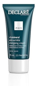 Declaré Men Vitamineral Anti-Wrinkle Energizing Cream 75ml - Pflege für vitale & glatte Haut mit Vitamin B3, Vitamin C & Bisabolol – Reduziert Falten & Linien – Für Normale oder Mischhaut