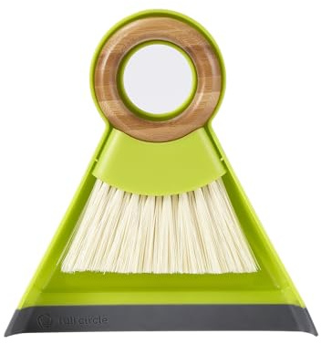 Full Circle – Mini Cepillo y recogedor, Color Verde
