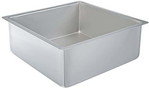 Decora 0062606 MOULE ANODISÉ CARRÉ AU BORD DROIT CM 25X25X10 H, Métal, 25 x 25 x 10 cm