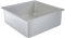 Decora 0062606 MOULE ANODISÉ CARRÉ AU BORD DROIT CM 25X25X10 H, Métal, 25 x 25 x 10 cm