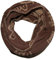 Accires Winter Eulen Strick Loop Schal Strickschal (beige)