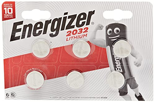 Energizer, Confezione di 6 batterie al Litio da 3 V, CR2032