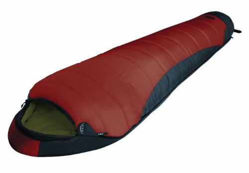 Lestra Schlafsack Mont Blanc 225 cm x 80 cm x 50 cm, Ziegel/anthrazit; innen: Oliv, Links, SSMBLDV02G225