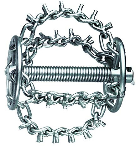 Rothenberger Kettenschleuderkopf mit Spikes, mit 4K + Ring, Kupplung 22mm/7/8, D=75mm 72286