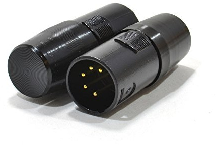 kenable PULSE DMX XLR 5 Pin Terminators Black [2 Pack]