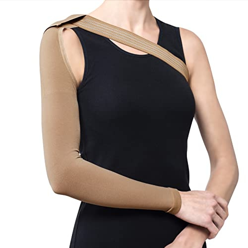 Arm Kompressionsstrumpf Strumpf mit Schulter-Gurt elastisch Medizinprodukt Klasse II 23-32 mmHg GR-XXL