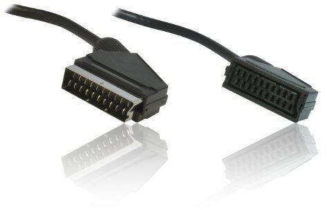 CDL Micro-Cavo da SCART a femmina 1,5 m-Prolunga per cavo con presa SCART a 21 pin connessi