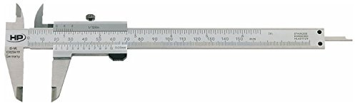 HELIOS-PREISSER Messschieber mit Feststellschraube DIN862 Tiefenmit eckig 0-150 mm, 019650116