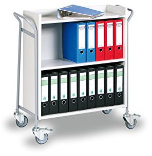 kaiserkraft | Bürowagen | für Ordner | Tragfähigkeit 150 kg | LxBxH 950 x 455 x 1015 mm
