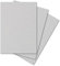 ARTOZ 50x Briefpapier - Lichtgrau DIN A4 297 x 210 mm - Edle Egoutteur-Rippung - Hochwertiges Designpapier Urkundenpapier