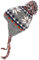 GURU SHOP Mütze mit Ohrenklappen, Norwegischem Muster, Wintermütze, Herren/Damen, Grau/weiß, Wolle, Size:One Size