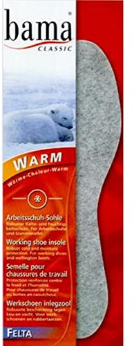 Bama Unisex Felta Einlegesohlen, Grau (Grau), 46 EU