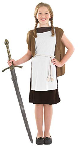 Fun Shack Kostüm Wikinger Mädchen, Mittelalter Kleid, Perfekt für Karneval und Halloween, XL