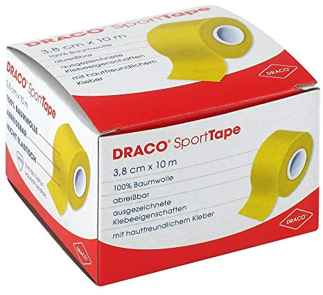 DRACO TAPEVERBAND 3,8 cmx10 m gelb 1 St