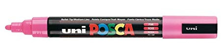 Uni Posca PC-5 M Marker Pen – rosa (confezione da 12)