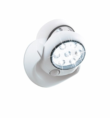 EASYmaxx 05592 Spot LED sans Fil avec Détecteur de Mouvement Plastique Blanc