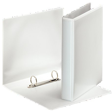 Esselte 46571 ring with pockets, A5, pp, 2 rings, 25 mm, white., DIN A5