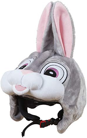 Hoxyheads Skihelmüberzug Hase Rabbit - Rosa - Polyester - Einheitsgröße - Unisex-Erwachsene - Skifahren, Snowboarden