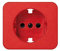 Simon - 75041-67 tapa enchufe 2p+tt schuko s-75 roja Ref. 6557590231