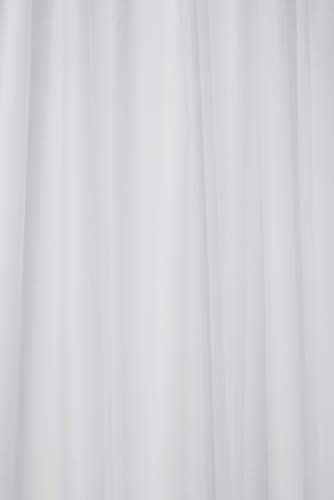 Croydex Professional Plain White Textile Shower Curtain 1800 X 1800mm